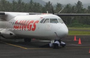 Tabrak Lampu Runway Bandara, Wings AIR Rute Manado-Galela, Mengalami Flight Canceled