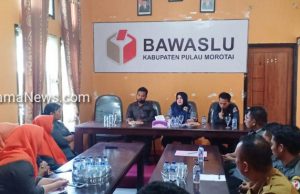 Rapat Evaluasi, Kordiv PHL Bawaslu Provinsi Minta Bawaslu Morotai Perketat Pengawasan