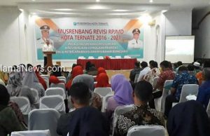 Ini Kata Wali Kota Ternate di Pembukaan Musrembang Revisi RPJMD Tahun 2016-2021