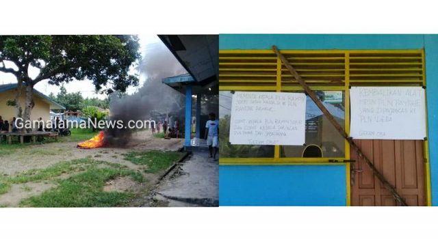 Sering Terjadinya Pemadaman Listrik, Mahasiswa dan Masyarakat Payahe Boikot Kantor PLN Payahe