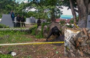 Benda Diduga Granat Ditemukan Warga di Lokasi Pekuburan Cina Kelurahan Santiong