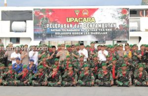 Satgas PAM Rahwan Malut Berganti