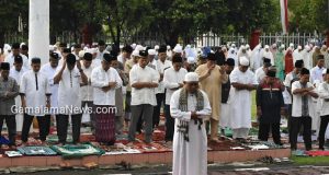 Pemkot Tidore Gelar Shalat Ied di Halaman Kantor Wali Kota