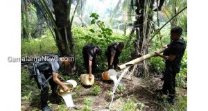 Razia, Polres Morotai Amankan Ratusan Liter Miras