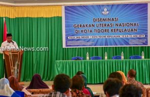 Kantor Bahasa Malut Gelar Kegiatan Diseminasi Gerakan Literasi Nasional di Tidore