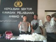 Polsek KP3 A Yani Ternate Amankan Puluhan Kantong Miras
