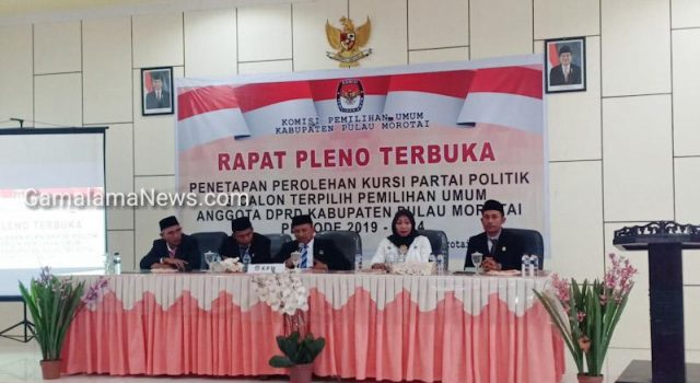 Ini Nama-Nama Anggota DPRD Terpilih yang Ditetapkan KPU Morotai