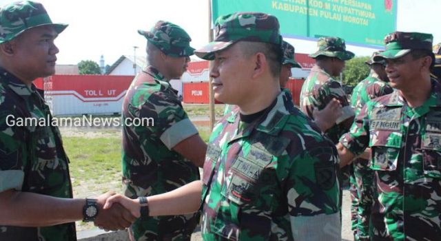 42 Personel Satgas BKO Persiapan Kodim Morotai, Disambut Dandim 1508/TobeloĀ