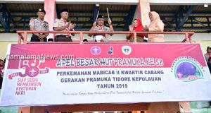 Perkemahan MABICAB II Gerakan Pramuka Kota Tidore Kepulauan Resmi Dibuka