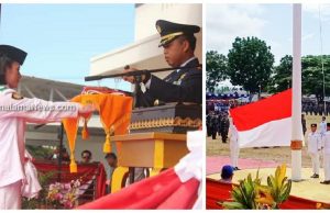 Peringati HUT RI Ke 74 Tahun 2019 di Morotai, Danlanud Bertindak Sebagai Inspektur Upacara