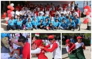 Polda Malut Gelar Family Gathering di Pantai Jikomalamo