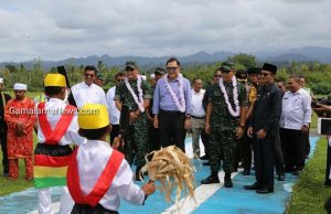 Sambangi Halsel, Dankodiklat Disambut Adat Kesultanan Bacan  Batijak Lecak