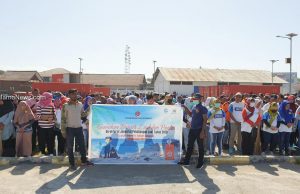 Sambut Hari Perhubungan Nasional, Kantor UPP Kelas III Daruba Gelar Bersih Pantai