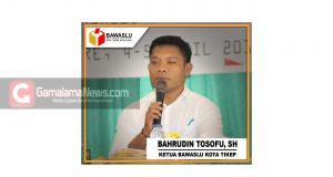 Sukseskan Pilwako, Bawaslu Tidore bakal Gelar Sosialisasi UU Nomor 10 Tahun 2016