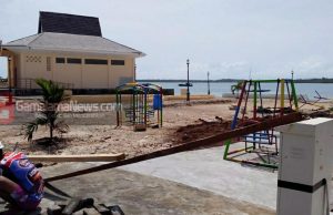 Dikbud Morotai Bangun Tempat Permainan Anak di Lokasi WFC