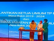 Aliong Mus Hadiri Pelantikan Ketua Umum TP-PKK Pusat