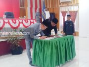 Pemda dan DPRD Kabupaten Pulau Morotai Lakukan Penandatanganan Kesepahaman Dokumen KUA-PPAS Tahun 2020