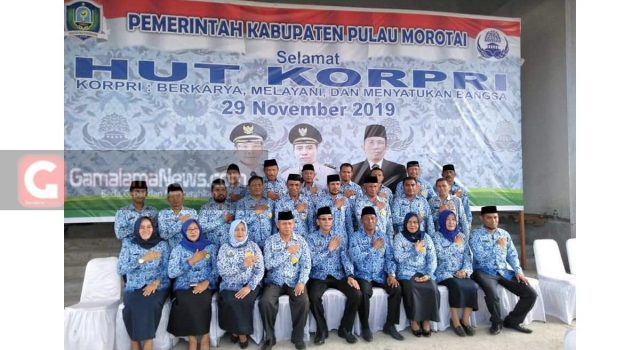 Peringati HUT Korpri, Bupati Morotai Berjanji Berikan Rumah Kepada Seluruh ASN Golongan II