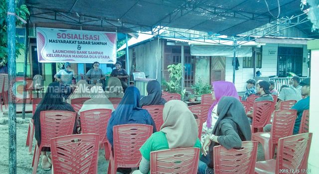 Lurah Mangga Dua Utara Sosialisasi Sekaligus Launching Bank Sampah