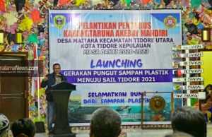 Wawali Tidore Hadiri Acara Pelantikan Pengurus Karang Taruna Akebay Mandiri