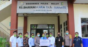 Peringati Hari Kebangkitan Nasional, Forum BUMN dan Kemenkeu Malut Salurkan 18.500 Alkes dan 1.111 Paket Sembako Kepada Tenaga Kesehatan