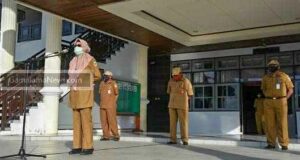 Pemkot Tidore Gelar Apel Gabungan Perdana di Masa Pandemi Covid-19