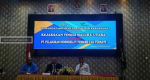 Kejati Malut dan PT. Pelindo IV Cabang Ternate Melakukan Penandatanganan Perjanjian Kerja Sama dalam Pembangunan Pelabuhan