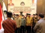Sekprov Malut Resmi Lantik Pengurus Ikatan Keluarga Daory Maluku Utara