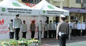 Sambut kedatangan CJH, PPIHD Malut Gelar Apel Siaga