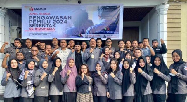 Bawaslu Malut Gelar Apel Penyambutan Tahapan Pemilu 2024