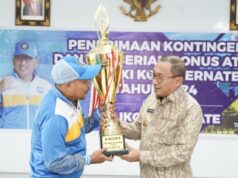 Wali Kota Beri Bonus Untuk Para Atlet Kontingen Kota Ternate